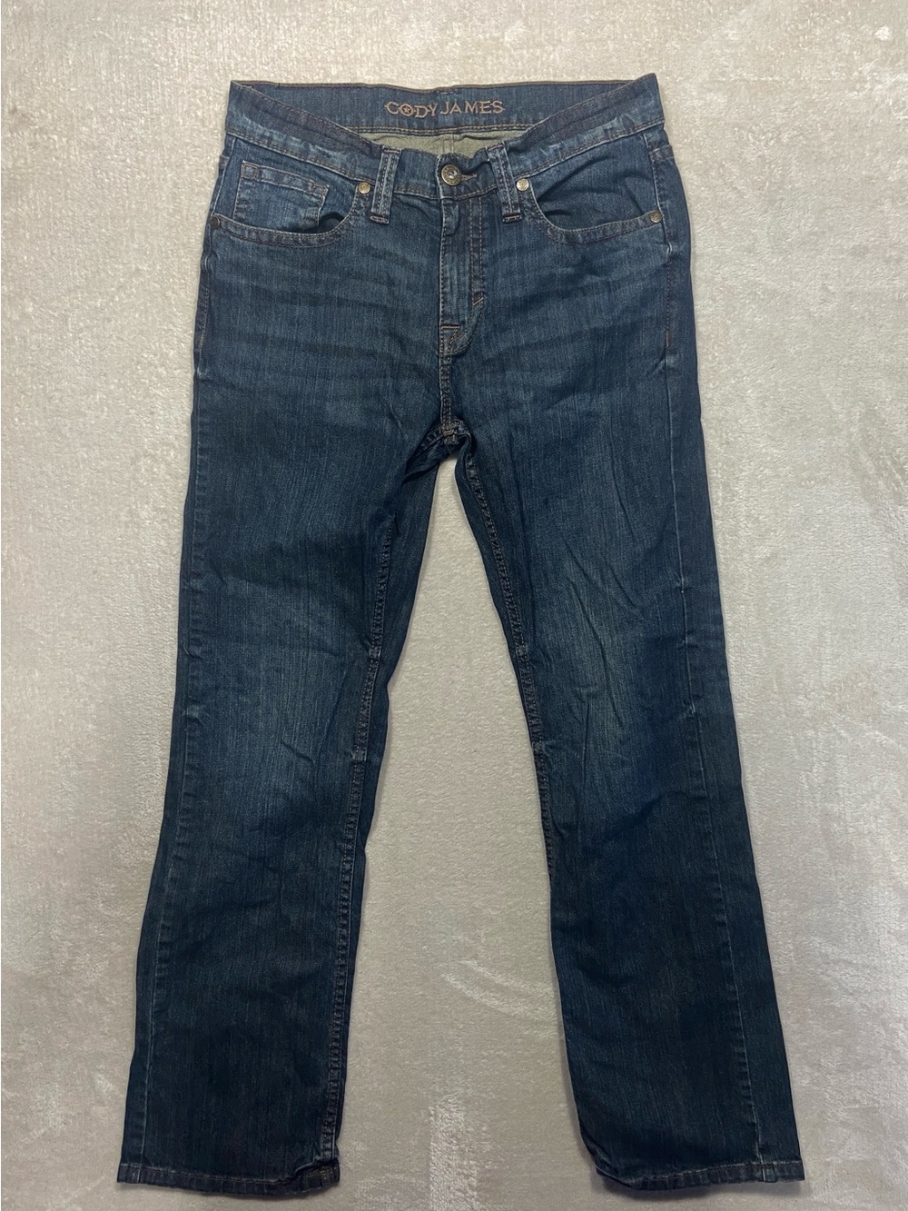 Cody James Jeans Mens 32x30 Straight Leg Dark Wash Denim